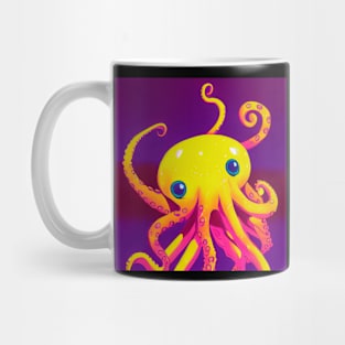 Yellow Octopus Mug